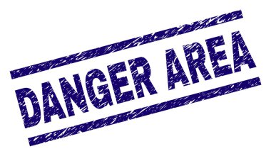Grunge tehlike alanı damga mühür dokulu