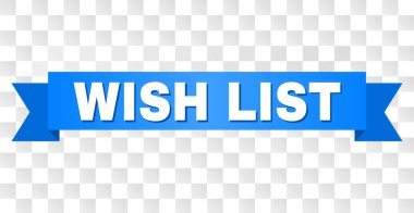 İstek listesi metin ile mavi şerit