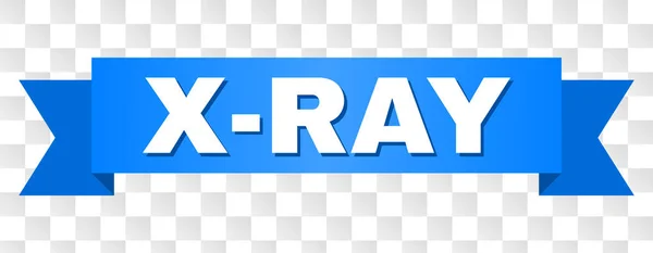 Modrá páska s X-Ray textem — Stockový vektor