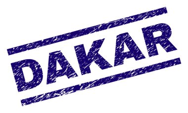 Dokulu Dakar damga mühür çizik