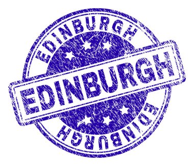 Dokulu Edinburgh damga mühür çizik