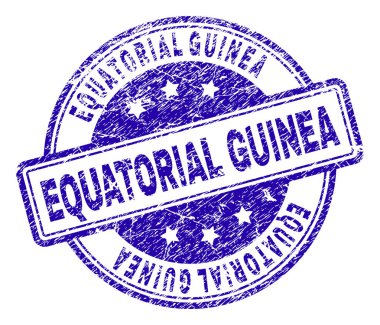 Ekvator Ginesi damga mühür grunge dokulu
