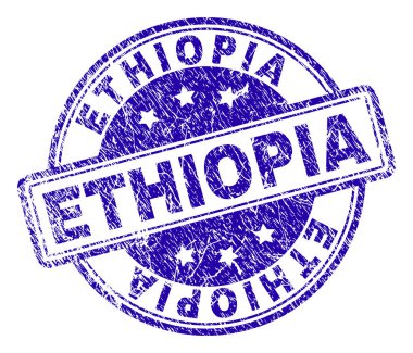 Dokulu Etiyopya damga mühür çizik