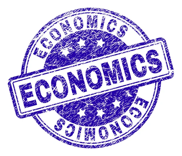 Gekraste getextureerde economie stempel-zegel — Stockvector