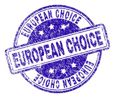 Grunge Avrupa seçim damga mühür dokulu