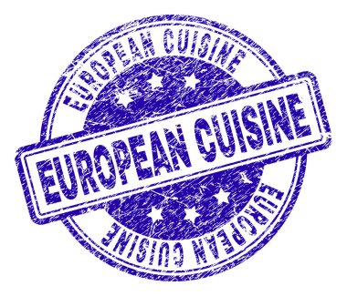 Dokulu Avrupa mutfağı damga mühür çizik