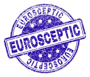 Grunge Eurosceptic damga mühür dokulu