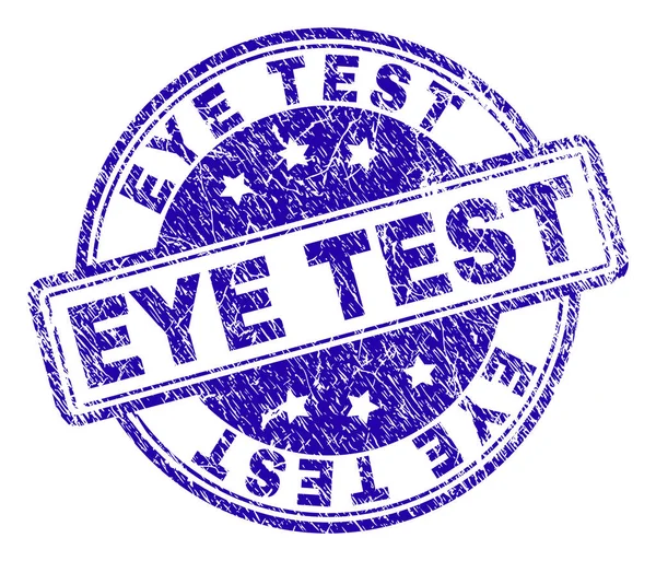 Γδαρμένο ελαστικοποιημένων μάτι δοκιμής σφραγίδα σφραγίδα — Διανυσματικό Αρχείο