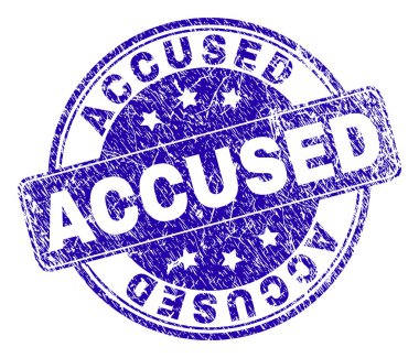 Dokulu grunge suçlanan damga mühür