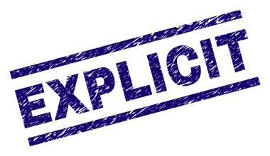 Dokulu açık damga mühür çizik