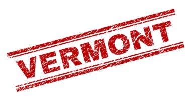 Dokulu Vermont damga mühür çizik