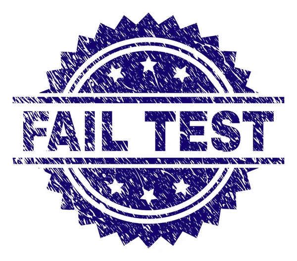 Segel Stamp TEST FAIL Tekstur Grunge - Stok Vektor