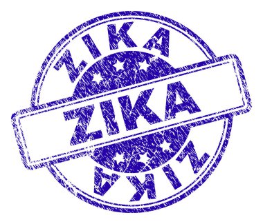 Grunge Zika damga mühür dokulu