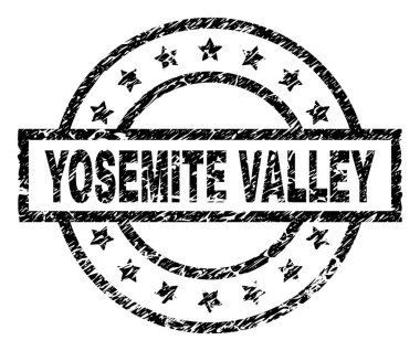 Dokulu Yosemite Vadisi'nden damga mühür çizik