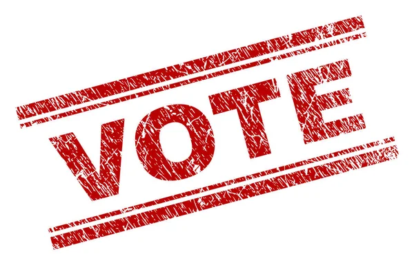 Sello de sello de VOTE texturizado rayado — Vector de stock