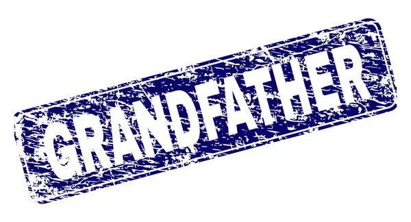 Grunge GRANDFATHER Selo de retângulo arredondado emoldurado — Vetor de Stock