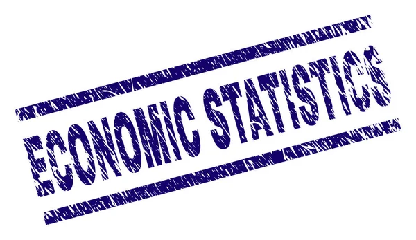 テクスチャの経済統計のスタンプ シールを傷 — ストックベクタ