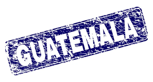 Yuvarlatılmış dikdörtgen damga grunge Guatemala çerçeveli