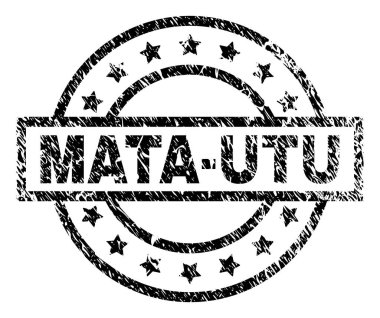 Çizik dokulu Mata-Utu damga mühür