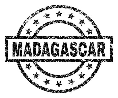 Dokulu Madagaskar damga mühür çizik