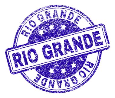 Grunge Rio Grande damga mühür dokulu