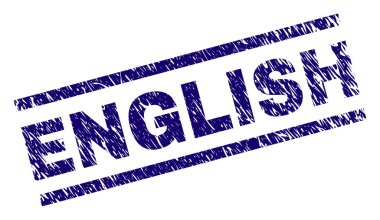 Çizik dokulu İngilizce mühür damgası