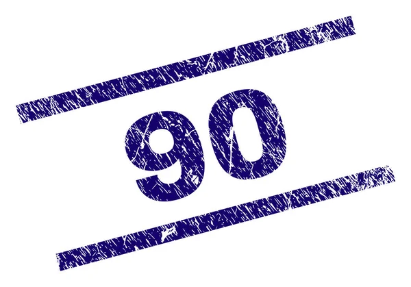 Grunge texturizado 90 selo — Vetor de Stock