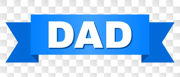 Ruban bleu avec légende DAD — Image vectorielle