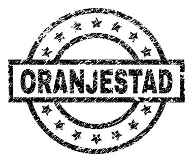 Grunge Oranjestad damga mühür dokulu