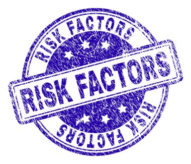 Grunge Risk faktörleri damga mühür dokulu