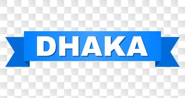 Mavi şerit Dhaka açıklamalı alt yazılı