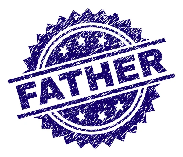 Grunge Textured FATHER Stamp Seal — Stock Vector