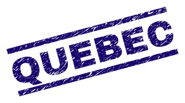 Grunge Quebec damga mühür dokulu