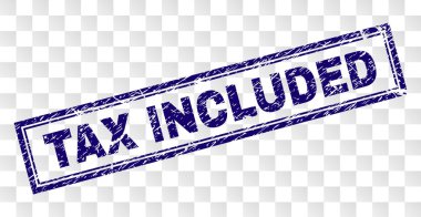 Dikdörtgen damga grunge vergi dahil