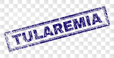 Çizik Tularemi dikdörtgen damgası
