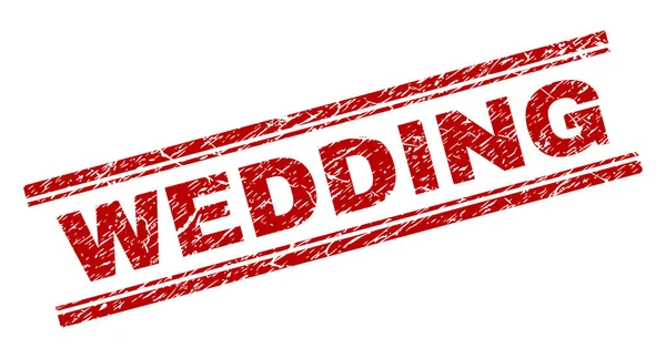 Γδαρμένο γάμου Ανάγλυφη σφραγίδα — Διανυσματικό Αρχείο