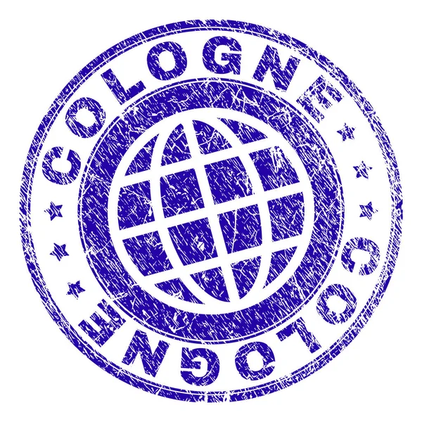 Selo de selo COLOGNE texturizado Grunge — Vetor de Stock