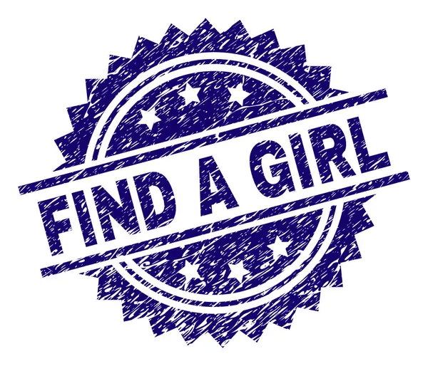 Grunge texturizado encontrar um selo GIRL — Vetor de Stock