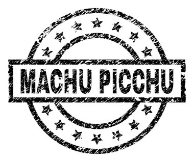 Grunge Machu Picchu damga mühür dokulu