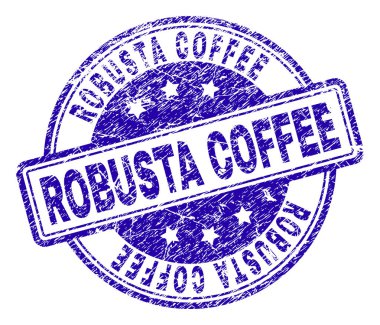 Robusta kahve damga mühür grunge dokulu