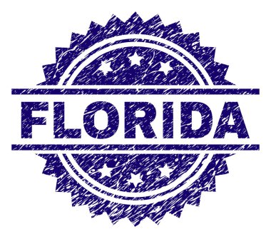 Dokulu Florida damga mühür çizik