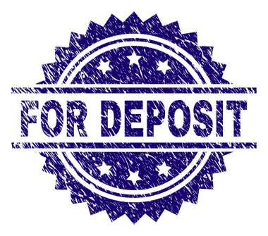 Mevduat damga mühür için dokulu çizik