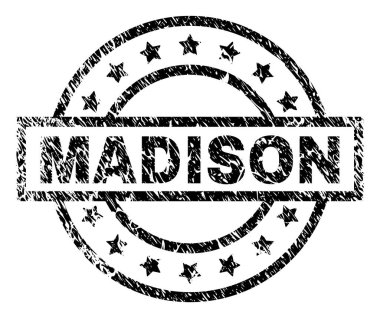 Dokulu Madison damga mühür çizik