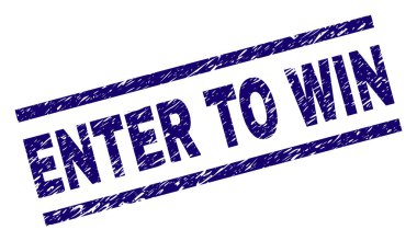 Dokulu grunge girin kazanmak damga mühür için