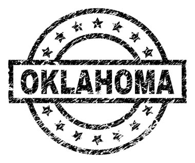 Dokulu Oklahoma damga mühür çizik