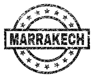 Dokulu Marakeş damga mühür çizik