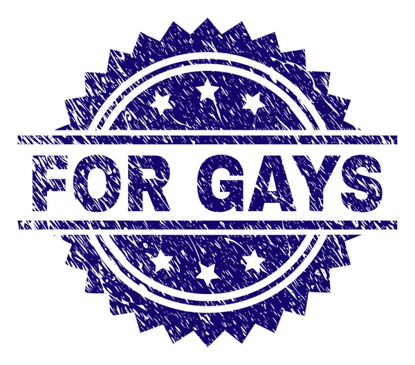 Grunge Texturé POUR GAYS Stamp Seal — Image vectorielle