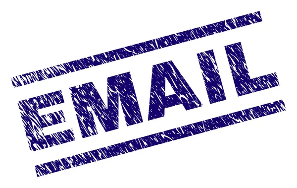 Γδαρμένο ελαστικοποιημένων Email σφραγίδα σφραγίδα — Διανυσματικό Αρχείο