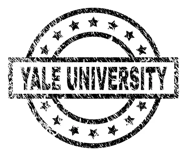 Grunge Textured YALE UNIVERSITY Stamp Seal — Stock Vector