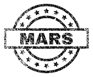 Çizik dokulu Mars mühür damgası